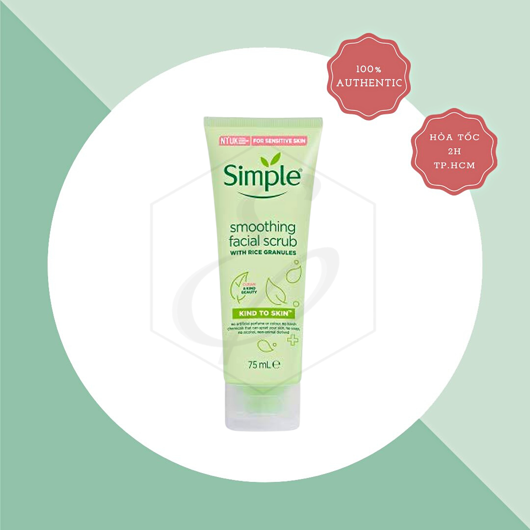 Tẩy Tế Bào Chết Simple Kind To Skin Soothing Facial Scrub - 75ml